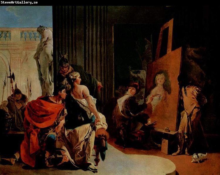 Giovanni Battista Tiepolo Alexander der Grobe und Campaspe im Atelier des Apelles